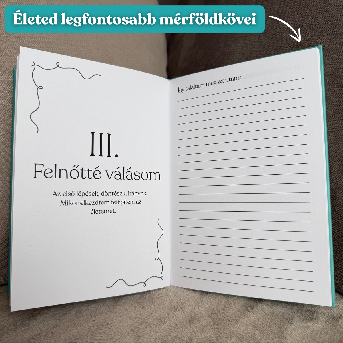 Kitölthető Életút könyv