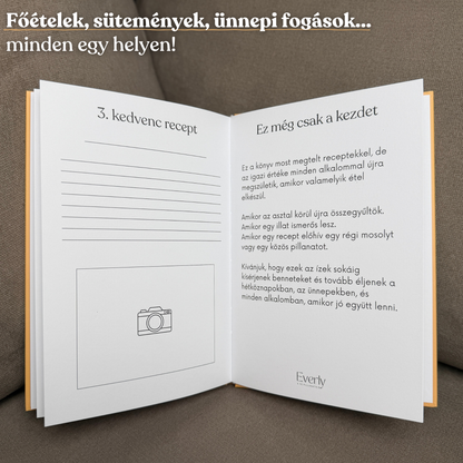 Kitölthető családi receptgyűjtemény