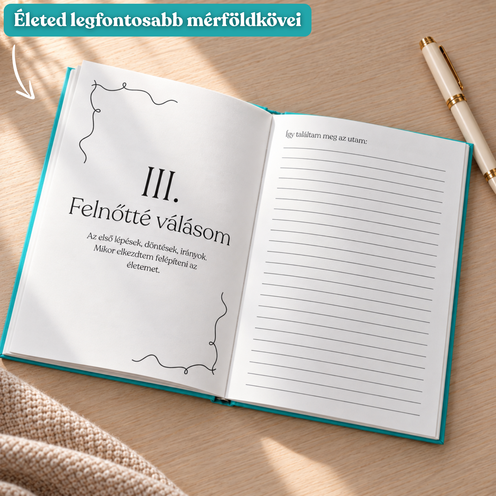 Kitölthető Életút könyv