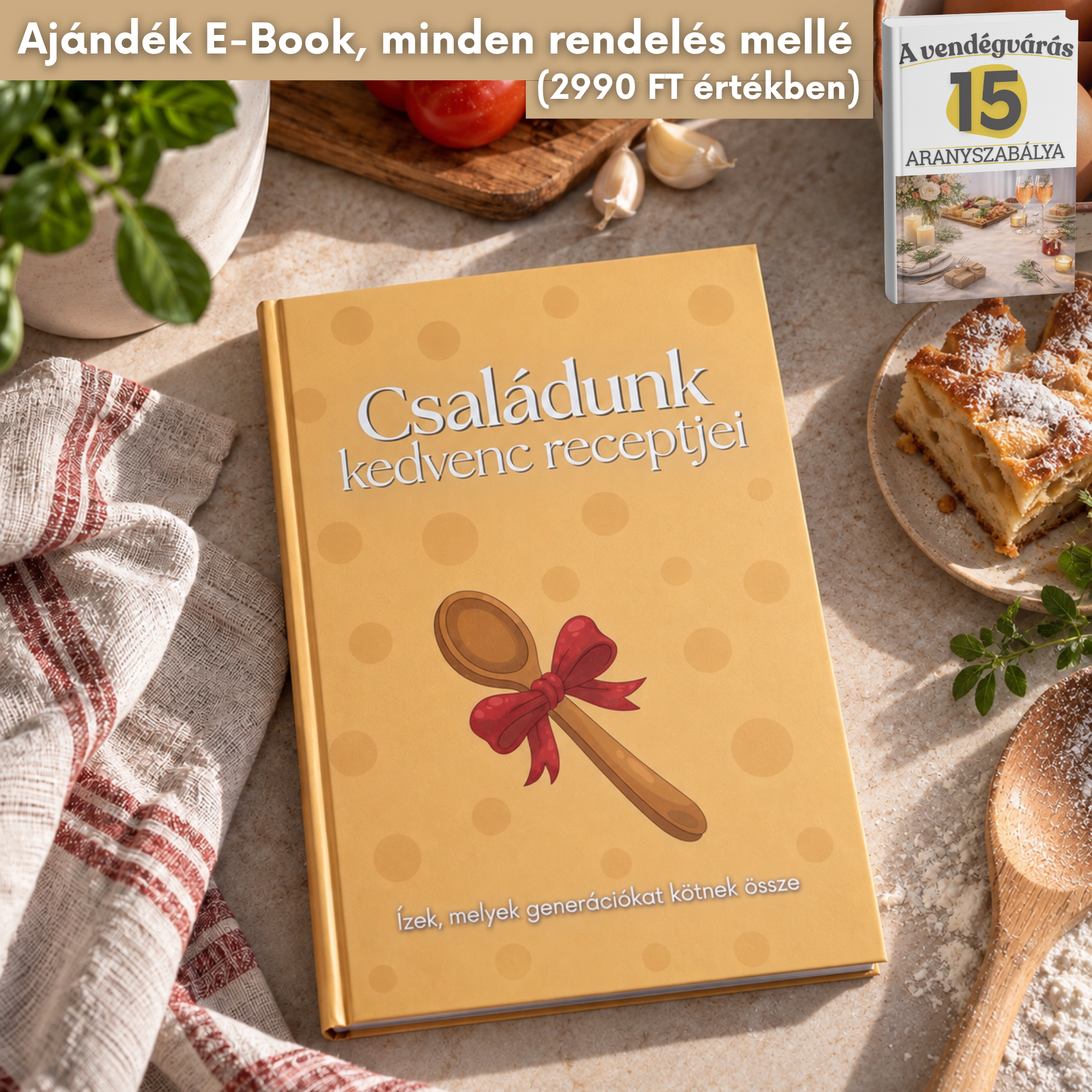 Kitölthető családi receptgyűjtemény