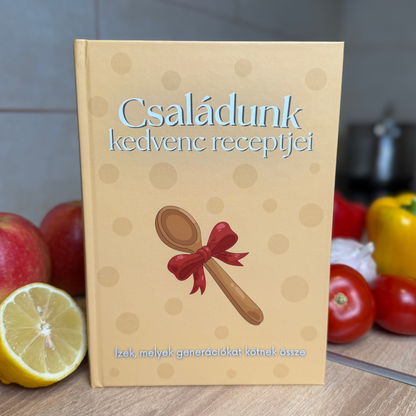 Kitölthető családi receptgyűjtemény
