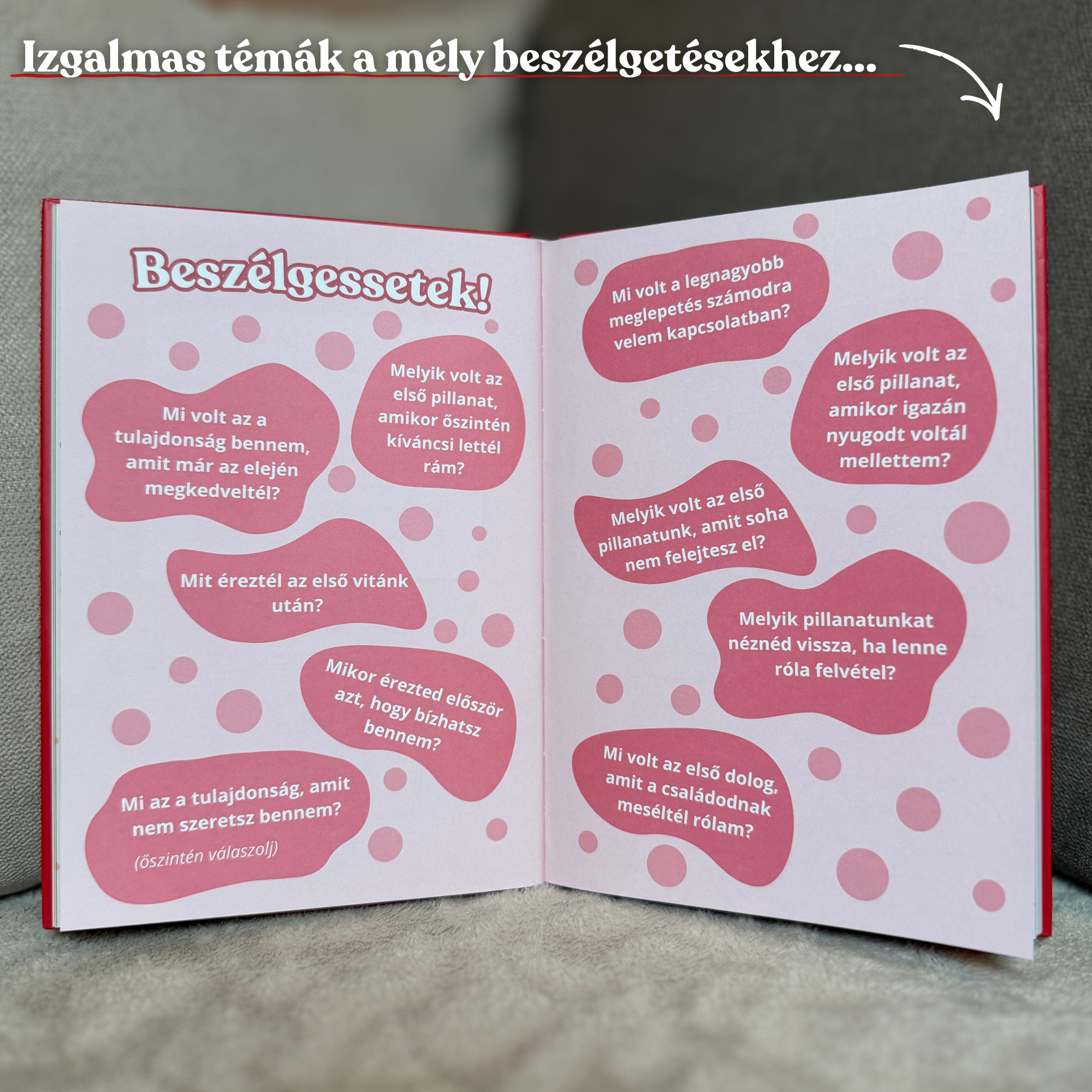 Közösen kitölthető könyv pároknak