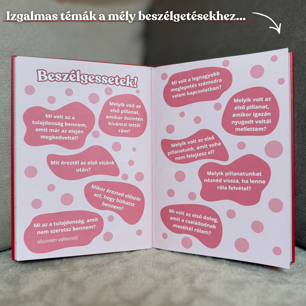 Közösen kitölthető könyv pároknak