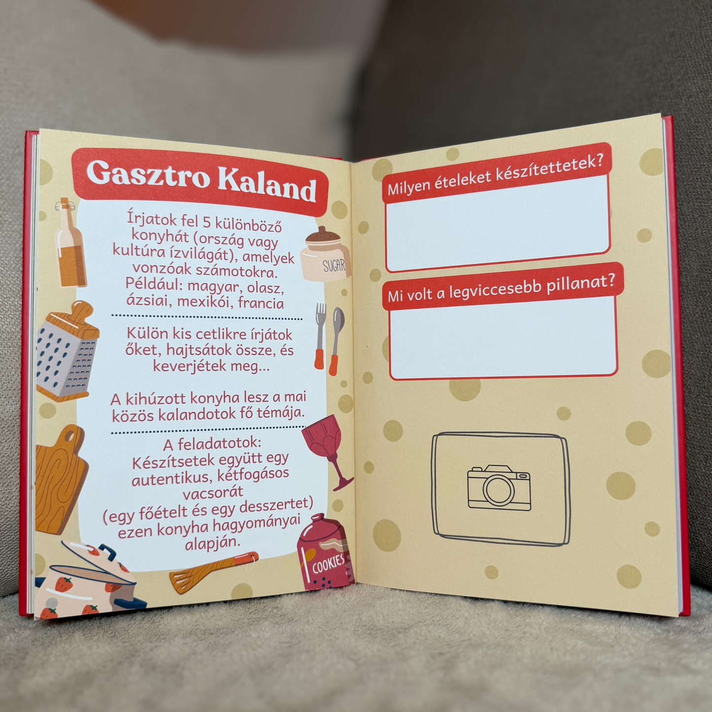 Közösen kitölthető könyv pároknak