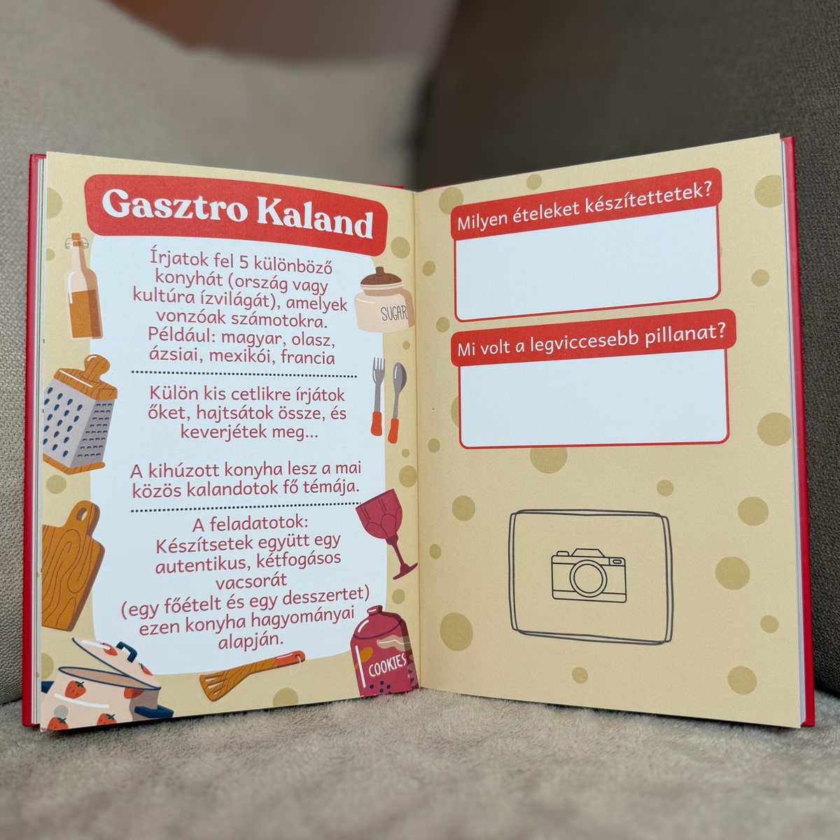 Közösen kitölthető könyv pároknak
