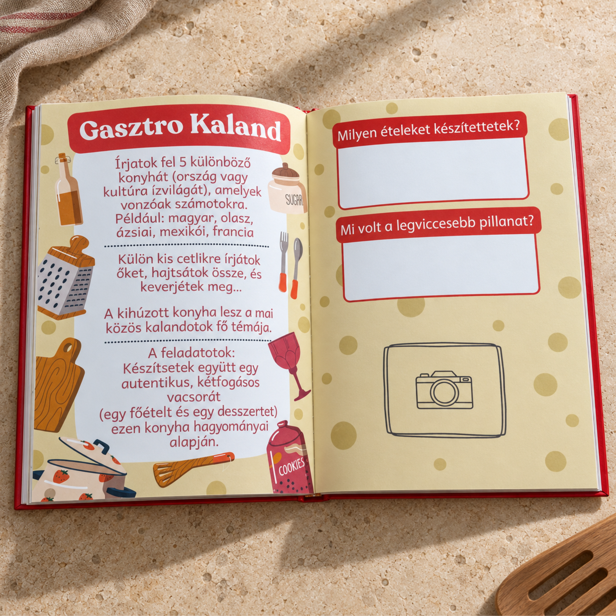 Közösen kitölthető könyv pároknak