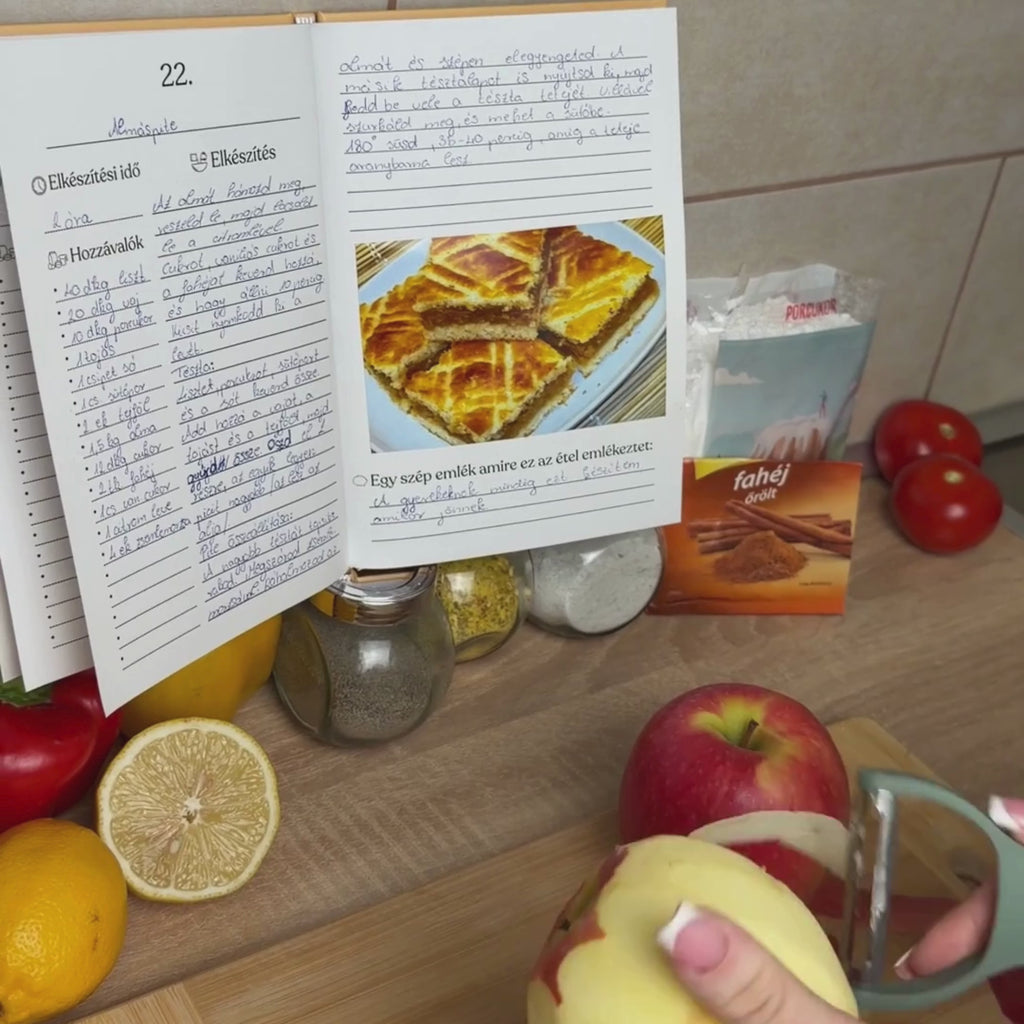 Kitölthető családi receptgyűjtemény